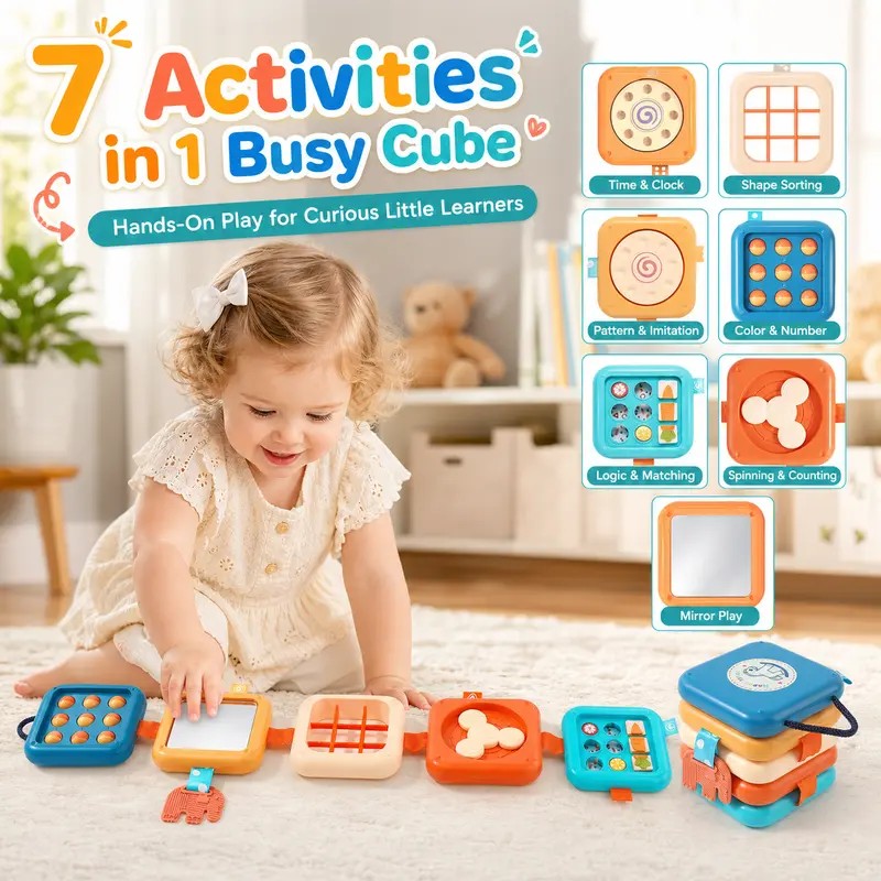 Stackable Sensory Activity Cube