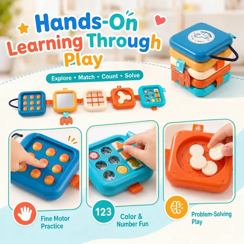 Stackable Sensory Activity Cube