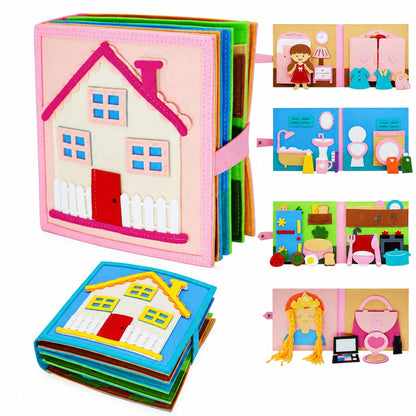 Felt House Busy Book