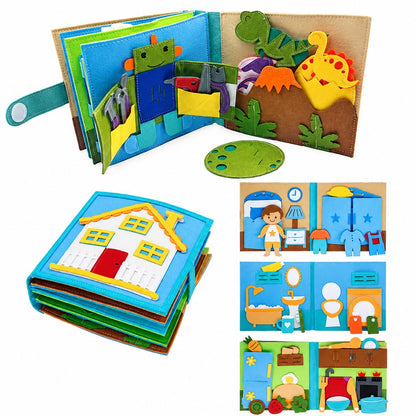 Felt House Busy Book