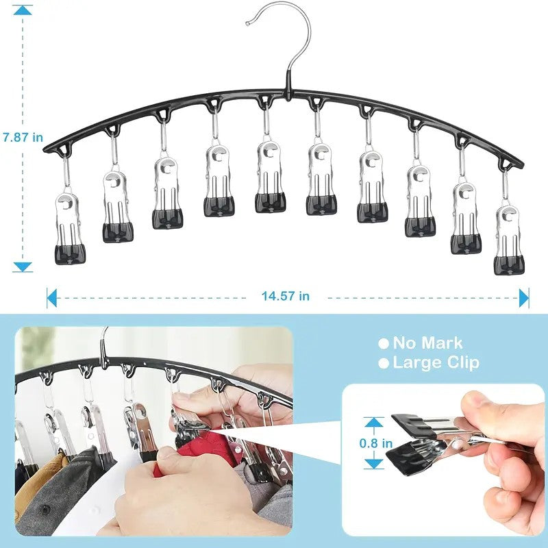 5PC Space-Saving Clip Hanger Set