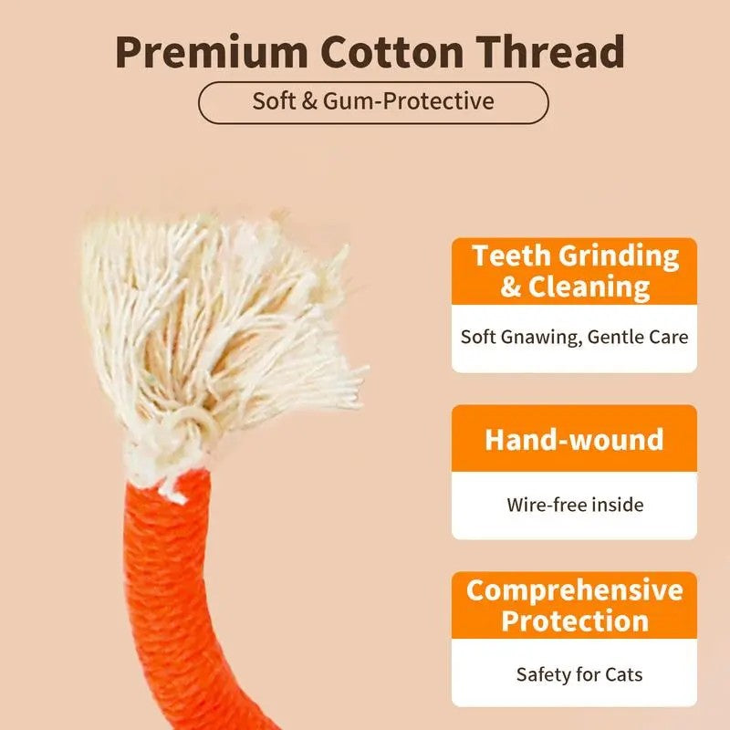 3PC Colorful Cotton Catnip Chew Rope