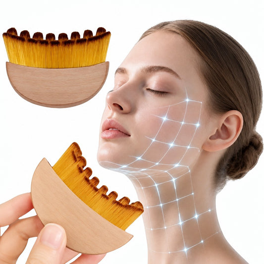 Curved Facial Contour Massage Brush