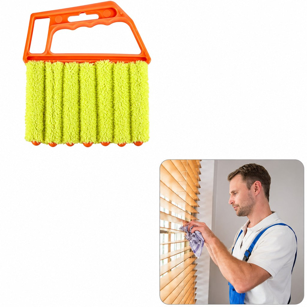 3PC Yellow Microfiber Window Blind Cleaner