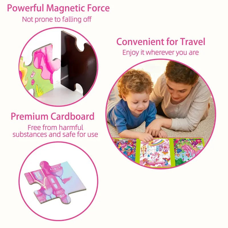 3 in 1 Magnetic Puzzle Book