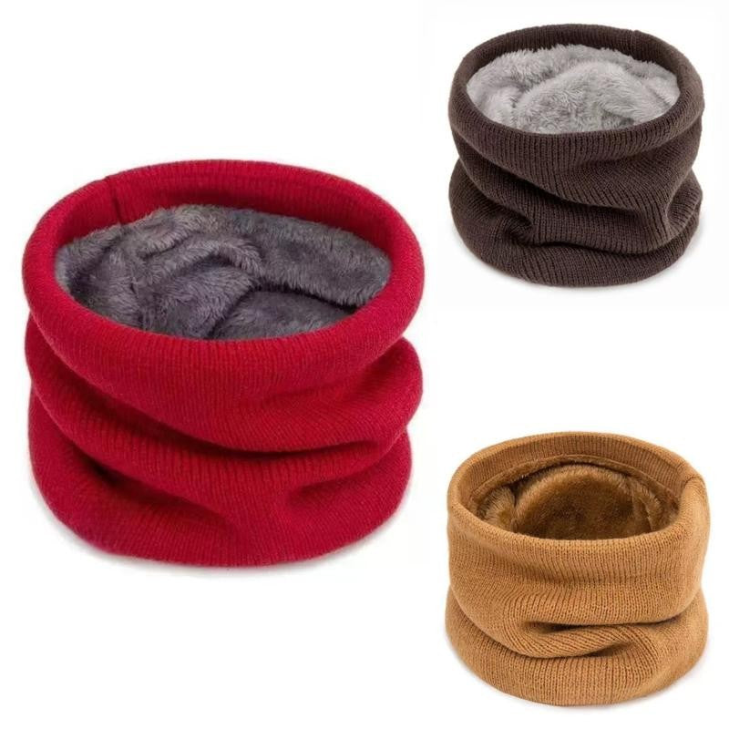 Fleece Lined Knit Neck Warmer