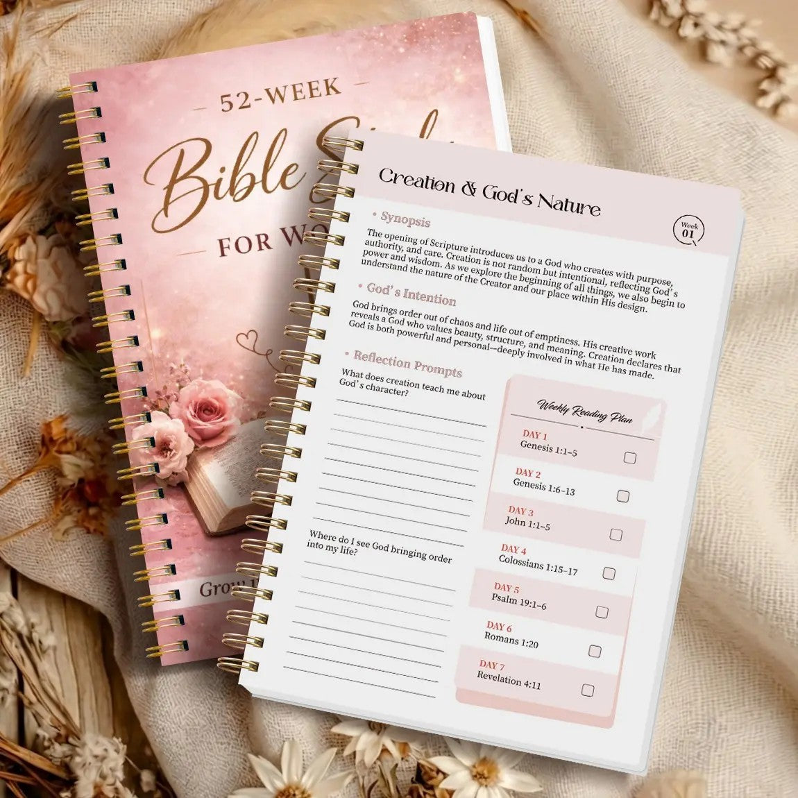 52-Week Bible Study Devotional Journal