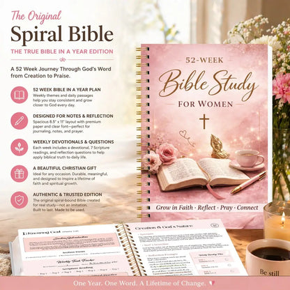 52-Week Bible Study Devotional Journal
