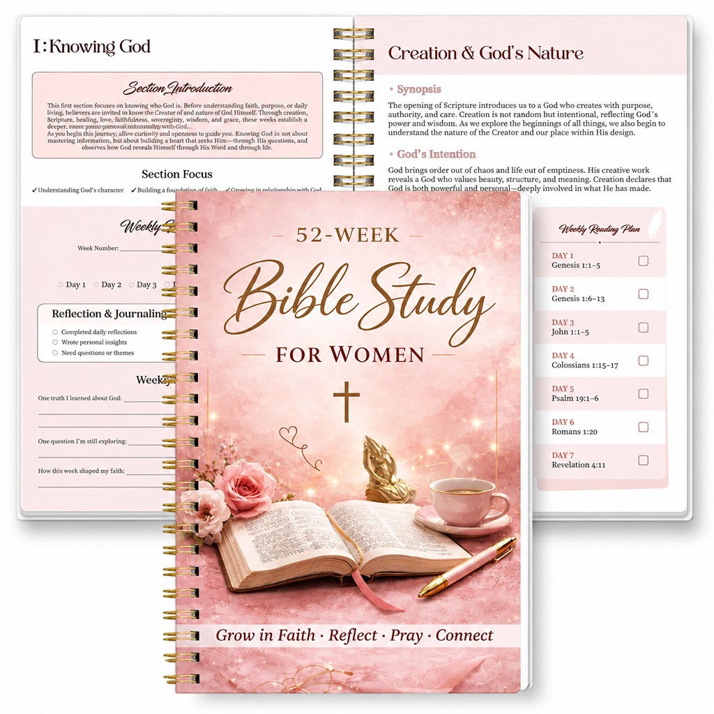 52-Week Bible Study Devotional Journal