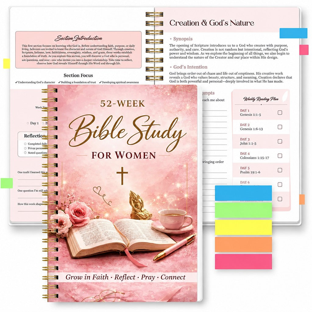 52-Week Bible Study Devotional Journal