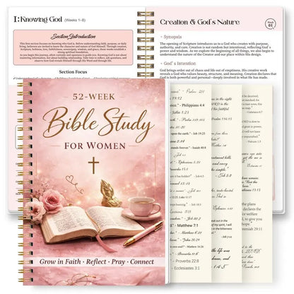 52-Week Bible Study Devotional Journal