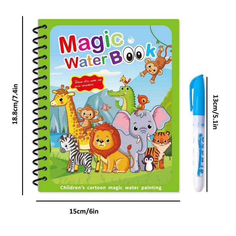 Reusable Magic Water Drawing Book Set