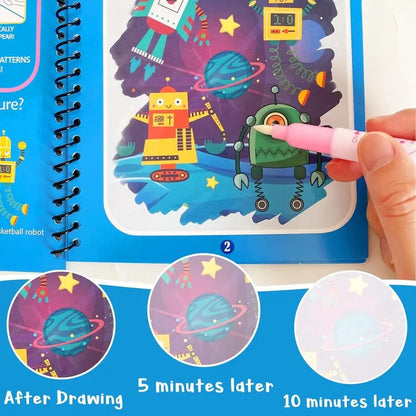 Reusable Magic Water Drawing Book Set