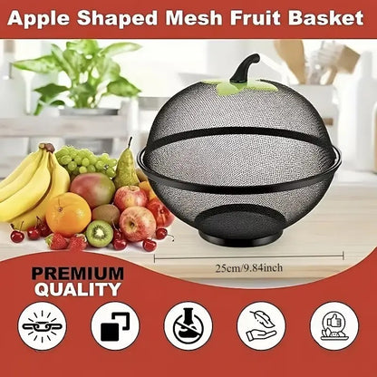Apple Shaped Mesh Fruit Basket