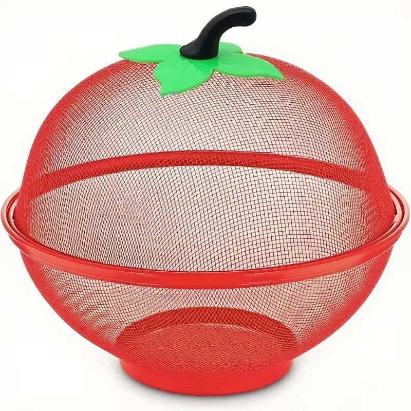 Apple Shaped Mesh Fruit Basket