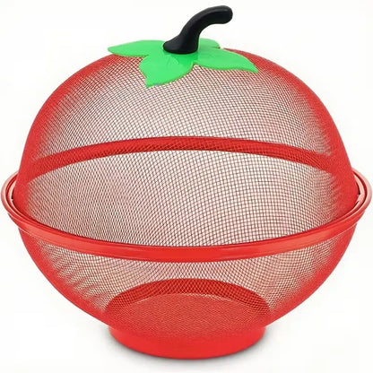 Apple Shaped Mesh Fruit Basket