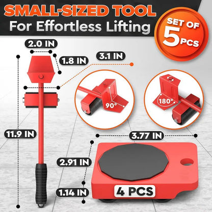 5PC Heavy-Duty Furniture Mover Set