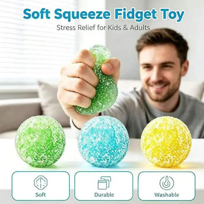 3PC Icy Crystal Texture Stress Ball