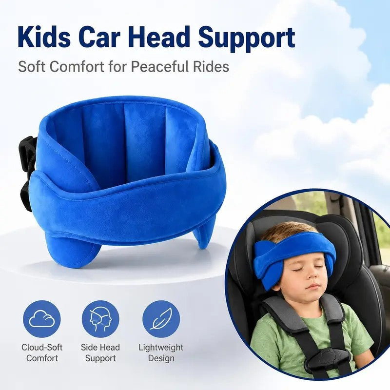 Plush Kids Car Seat Head Support