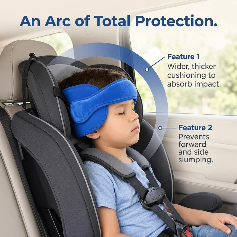 Plush Kids Car Seat Head Support