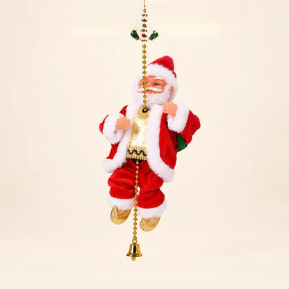 Animated Climbing Santa Ornament