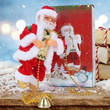 Animated Climbing Santa Ornament
