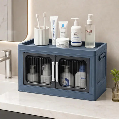 Foldable Storage Box with Clear Doors