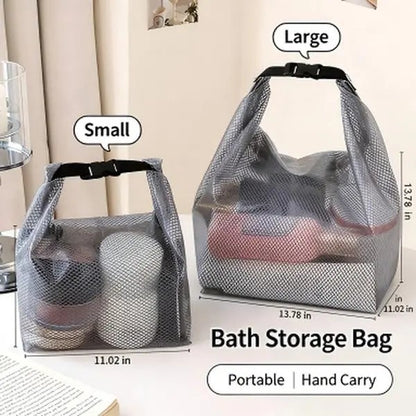 2PC Mesh Bath Storage Bag Set